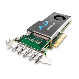 Aja Video Systems CRV88-9-S-NC1 Corvid 88 - PCIe 2.0 8-Channel I/O, raster independent channels, 4K capable, short PCIe bracket, no cables