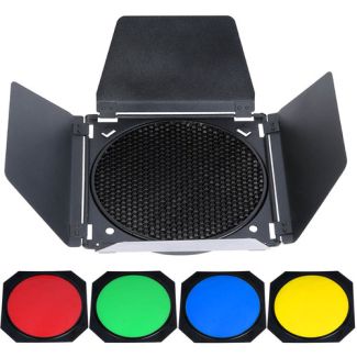 Godox barndoors with filters and grid
