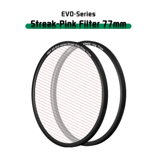 H&Y EVO Filter Strip-Pink HD Anodized Aluminum 77mm and Magnetic Adapter