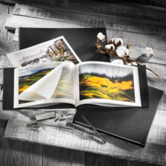 Hahnemuhle A4 Horizontal Fabric Album Covers Black