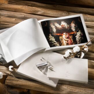 Hahnemuhle A3 Horizontal Fabric Album Covers Sand Color