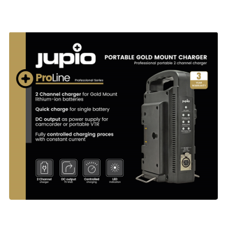 Jupio LGM0002 carica batterie Batteria per videocamera AC, dC