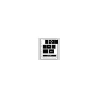 Kaiser 60mm Negative Holder Sheets for 4 Acetate Negative Strips (100 Sheets)