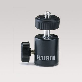Kaiser 6013 testa per treppiede Nero 1/4" Palla (forma)