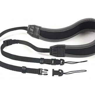Kaiser 6743 tracolla Fotocamera Tessuto, Neoprene Nero