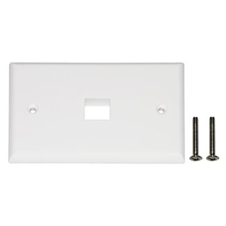 Link 02450 placca porta frutti 1 posizione x jack UTP/STP colore chiaro