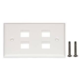 Link 02457 placca portafrutti 4 posizioni colore chiaro