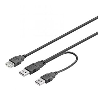 Link E10073 cable splitter power USB 2.0 connectors 2xa male - 1xa female