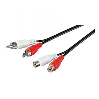 Link E10113 audio cable video 2 connectors RCA male/female 1.50 m
