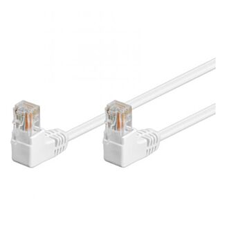 Link E10213 cavo di rete Cat 5e UTP non schermato, 2 connettori a 90°, 1 m