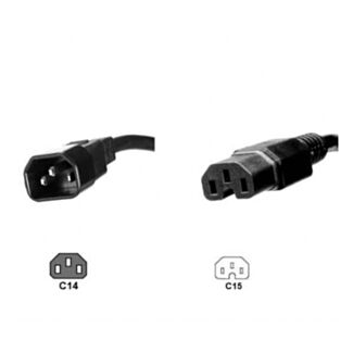 Link LK10039 cavo alimentazione connettori c14 maschio c15 femmina 1,80 m