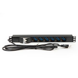 Link LK100503 multipresa alimentazione per rack 19" con 6 prese universali tripolari/schuko magnetotermica cavo 3 m