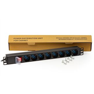 Link LK10051 multipresa da rack 19" 8 prese universali con interruttore spina italiana 16a