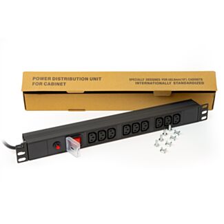 Link LK10052 multipresa 9 prese femmina IEC c13 per armadi rack 19"