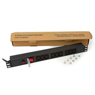 Link LK10052IT multipresa 9 prese femmina IEC c13 per armadi rack 19" con spina italiana 16a