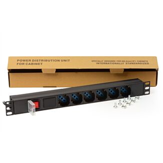 Link LK10059 multipresa 6 posizioni da rack 19" con display per il carico dei dispositivi collegati
