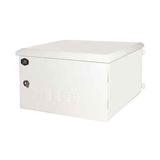 Link LK190960IP rack cabinet 19 inch 9U for networks outdoor protection class IP55 size mm (W)600x(D)600x(H)467 light grey with filtered fans
