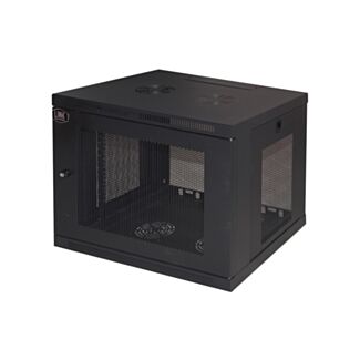 Link LK1909UT rack cabinet 19" 9U with perforated doors mm 510 (H), 600 (W), 450 (D), black