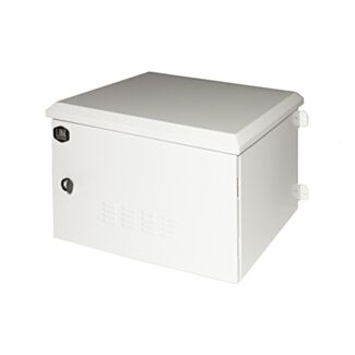 Link LK191245IP rack cabinet 19 inch 12U for networks outdoor protection class IP55 size mm (W)600x(D)450x(H)600 light grey with filtered fans