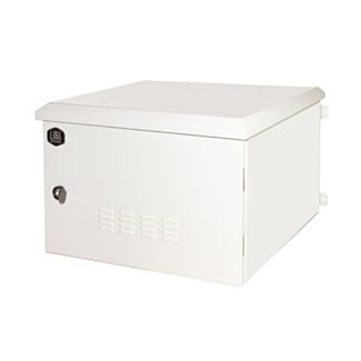 Link LK191260IP rack cabinet 19 inch 12U for networks outdoor protection class IP55 size mm (W)600x(D)600x(H)600 light grey with filtered fans