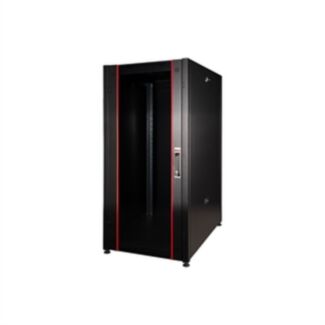 Link LK1926U610PTN armadio rack per reti 19" 26U (A)1291, (L)600, (P)1000 colore nero porta traforata serie EAVI