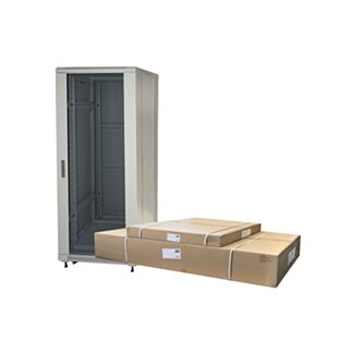 Link LK1927U610GVFP armadio rack 19" 27U (A)1388 (L)600 (P)1000 colore grigio porta vetro disassemblato
