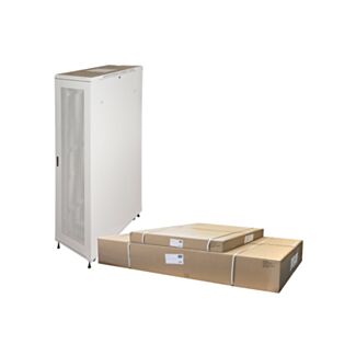 Link LK1937U610GFP rack cabinet 19" for networks 37U (H)1833, (W)600, (D)1000 perforated door flat-pack, grey