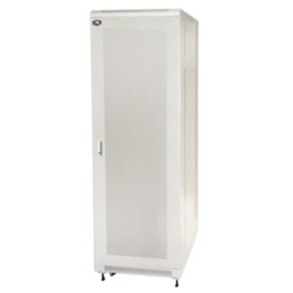 Link LK1942U66GRI rack cabinet 19" 42U (H)2055, (W)600, (D)600 perforated door, grey