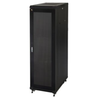 Link LK1942U66NI rack cabinet 19" 42U (H)2055, (W)600, (D)600 perforated door, black