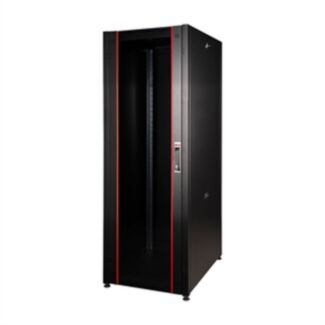 Link LK1942U66PVN network rack cabinet 19" 42U (H)2002, (W)600, (D)600 glass door series EAVI, black