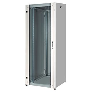 Link LK1942U68PV network rack cabinet 19" 42U (H)2002, (W)600, (D)800 glass door series EAVI, grey