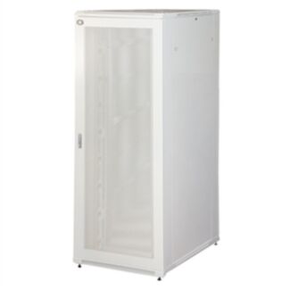 Link LK1942U810 rack cabinet 19" 42U (H)2055, (W)800, (D)1000 perforated door with cable management side, grey