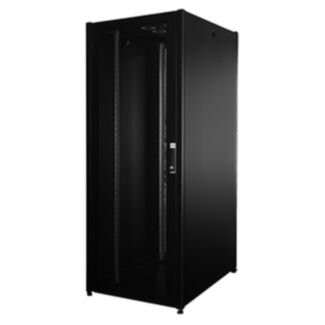 Link LK1942U810PTN armadio rack per reti 19" 42U (A)2002, (L)800, (P)1000 colore nero porta traforata serie EAVI