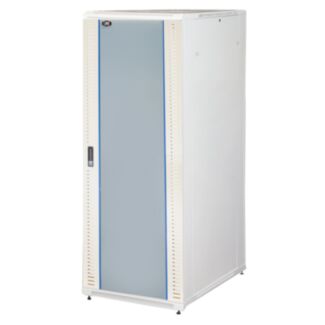 Link LK1942U810V armadio rack 19" 42U (A)2055, (L)800, (P)1000 porta vetro colore grigio con guidacavi laterale