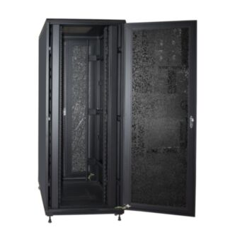 Link LK1942U88FN armadio rack 19" 42U (A)2055, (L)800, (P)800 colore nero porta traforata con guidacavi laterale
