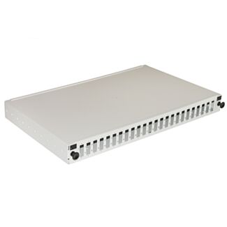 Link LK24FOD fibre optic panel 19" with 24 ports SC duplex depth 250 mm grey with accessories