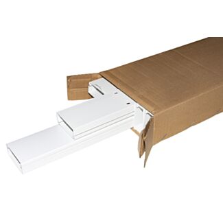 Link LK605256 pack of 6 ducts cable duct in PVC mm 60x25 1 m with cover sliding white (6 m in total)