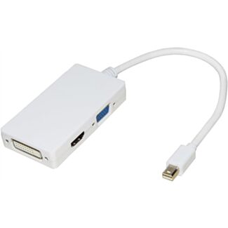 Link LKADAT17 adapter mini DisplayPort male DVI+HDMI+VGA female