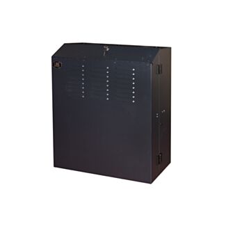 Link LKBA5U rack cabinet 19" wall-mount vertical 5U size mm 650x730x248 for servers up to 58 cm, with adjustable uprights, black