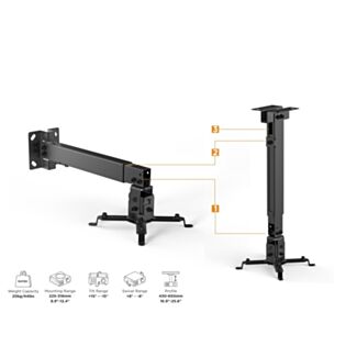 Link LKBR04 braccio da muro o soffitto per proiettore