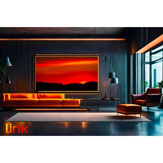 Link LKBR45 staffa a muro estensibile fino a 635 mm per TV 60-100", fino a 75 kg