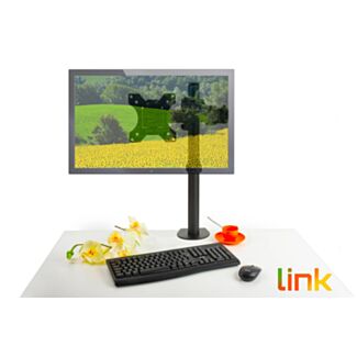 Link LKBR60 braccio da tavolo con morsa a due snodi per monitor 13-32", fino a 8 kg