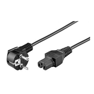 Link LKC1518 power cable Schuko 90° - C15 female 1.80 m for temperatures high