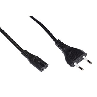 Link LKC730 power cable with Italian two-pin plug - outlet 8 form straight female C7 3 m