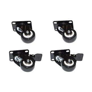 Link LKCAST set 4 ruote per armadi 19" Link colore nero