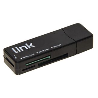 Link LKCCH04 mini card reader USB 3.0 up to 5 Gbps reading simultaneous of 4 cards T-flash, micro SD, SD, MMC, RS-MMC, MS, MS PRO, MS, MS DUO
