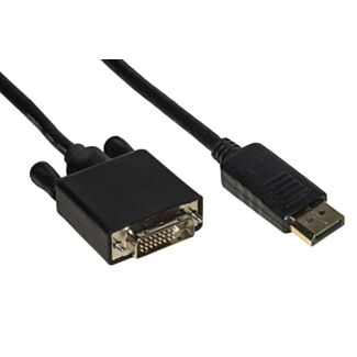 Link LKCDPDVI100 DisplayPort cable male - DVI male gold-plated contacts 10 m