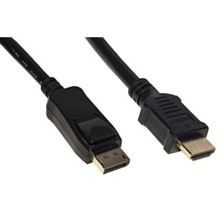 Link LKCDPH10 DisplayPort cable 1.2 - HDMI 1.4 4kx2k 30 Hz gold-plated contacts 1 m