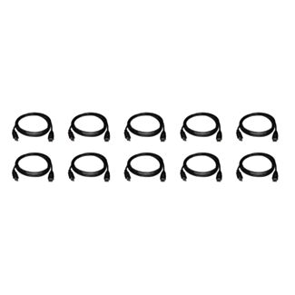 Link LKCHDMI10H confezione da 10 cavi HDMI 4K 3D con Ethernet schermati, 1,8 m, nero