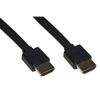 Link LKCHDUS2 cavo HDMI piatto ultra slim 4K con mini connettori salvaspazio, 1,8 m